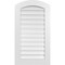Ekena Millwork Arch Top Surface Mount PVC Gable Vent: Non-Functional, w/ 3-1/2"W x 1"P Standard Frame, 22"W x 38"H GVPAR22X3801SN - alternate 1